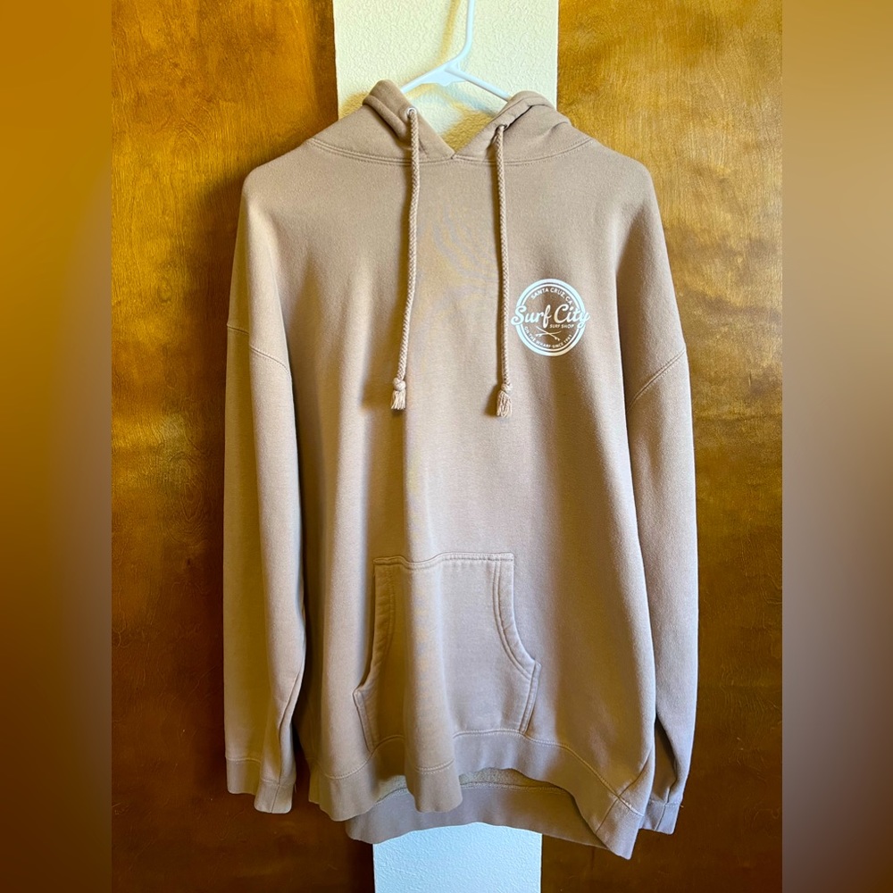 Hoodie sweatshirt. Santa Cruz logo on the back and the front.
